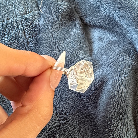 Silver Crystal ring - Picture 3 of 3